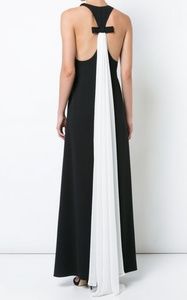 NWT Pleated Draped Back Dress